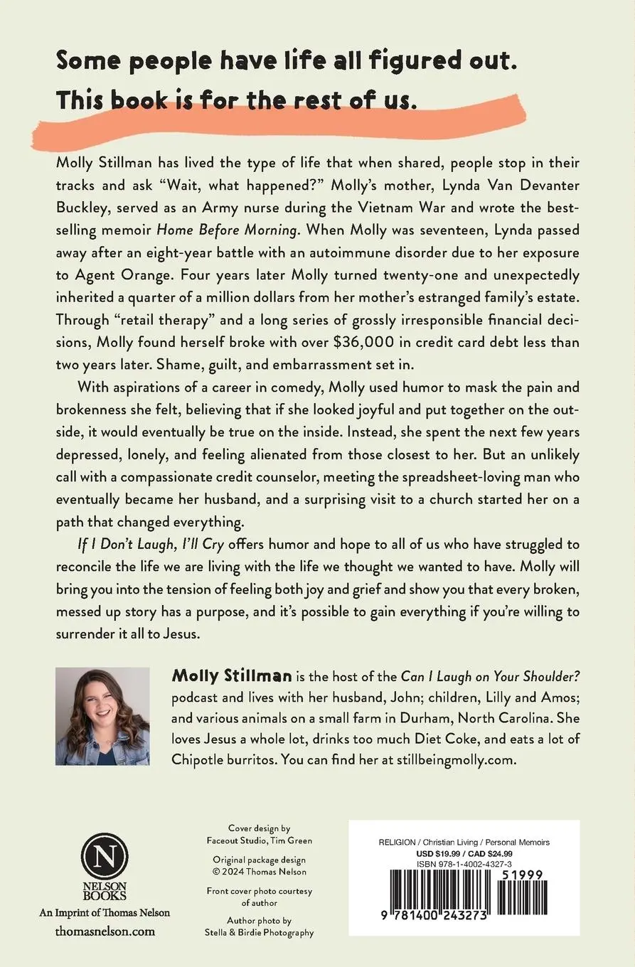 Rückseite: 9781400243273 | If I Don't Laugh, I'll Cry | Molly Stillman | Taschenbuch | Englisch