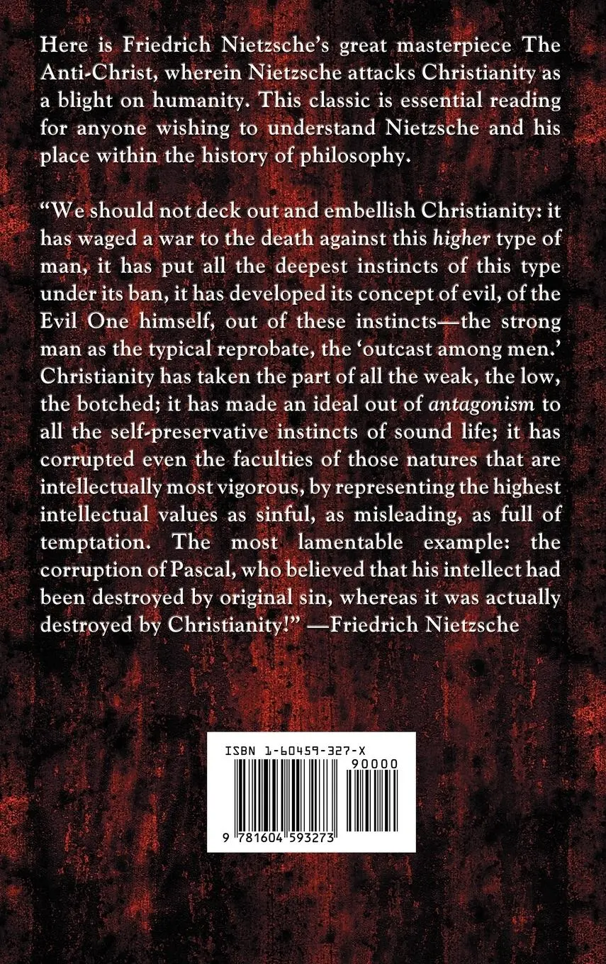 Rückseite: 9781604593273 | The Anti-Christ | Friedrich Wilhelm Nietzsche | Buch | Englisch | 2008