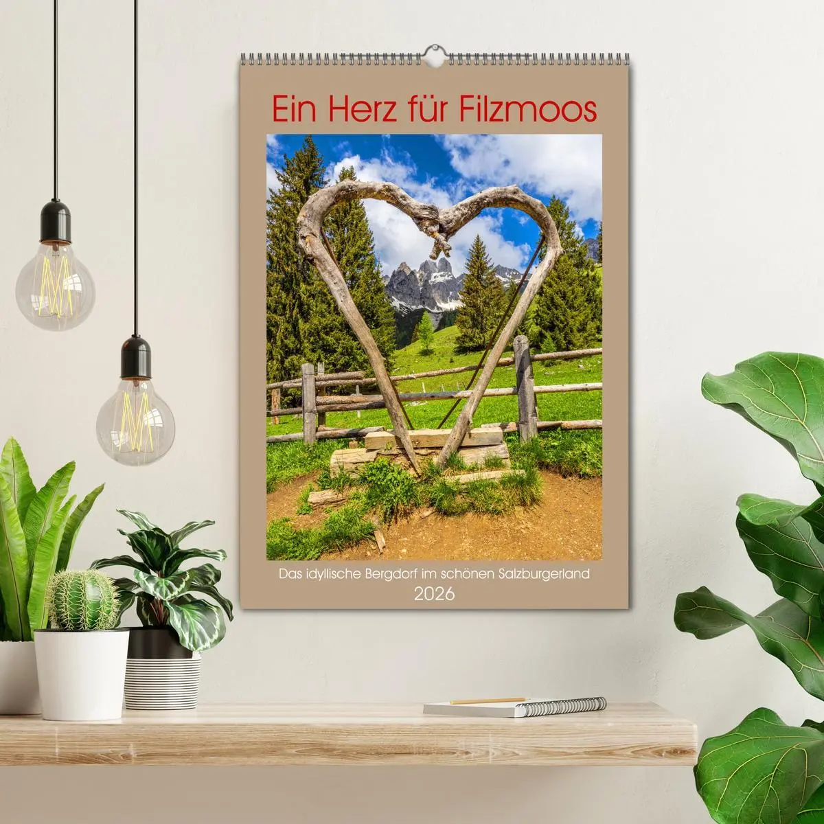 Bild: 9783516283273 | Ein Herz für Filzmoos (Wandkalender 2026 DIN A2 hoch), CALVENDO...