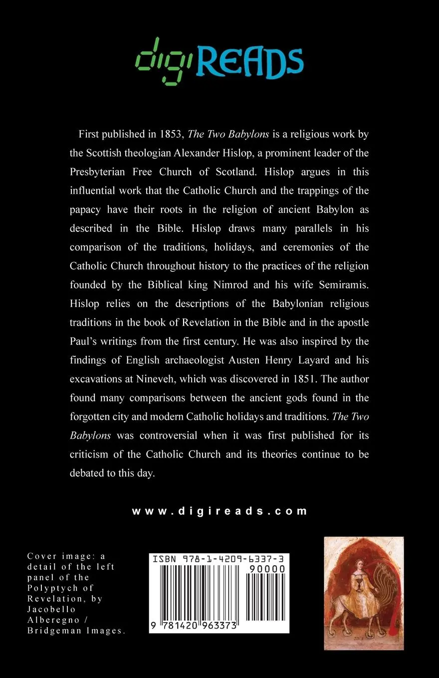 Rückseite: 9781420963373 | The Two Babylons | Alexander Hislop | Taschenbuch | Englisch | 2019