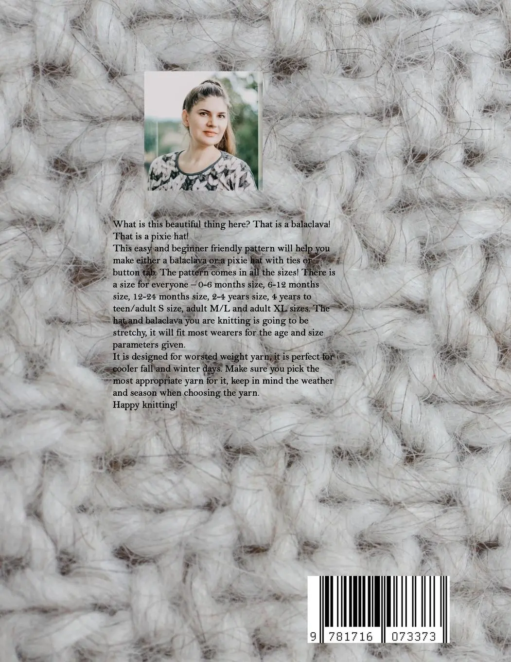 Rückseite: 9781716073373 | The Spike Balaclava and Pixie Hat Knitting Pattern | Agnese Iskrova