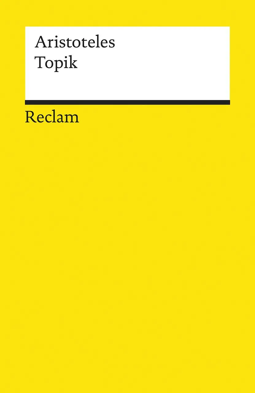 Cover: 9783150183373 | Topik | Aristoteles | Taschenbuch | Reclam Universal-Bibliothek | 2004
