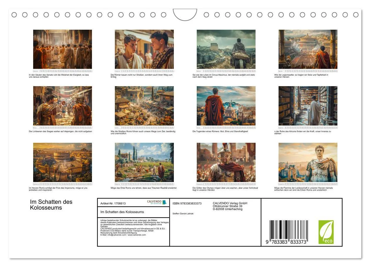 Bild: 9783383833373 | Im Schatten des Kolosseums (Wandkalender 2025 DIN A4 quer),...