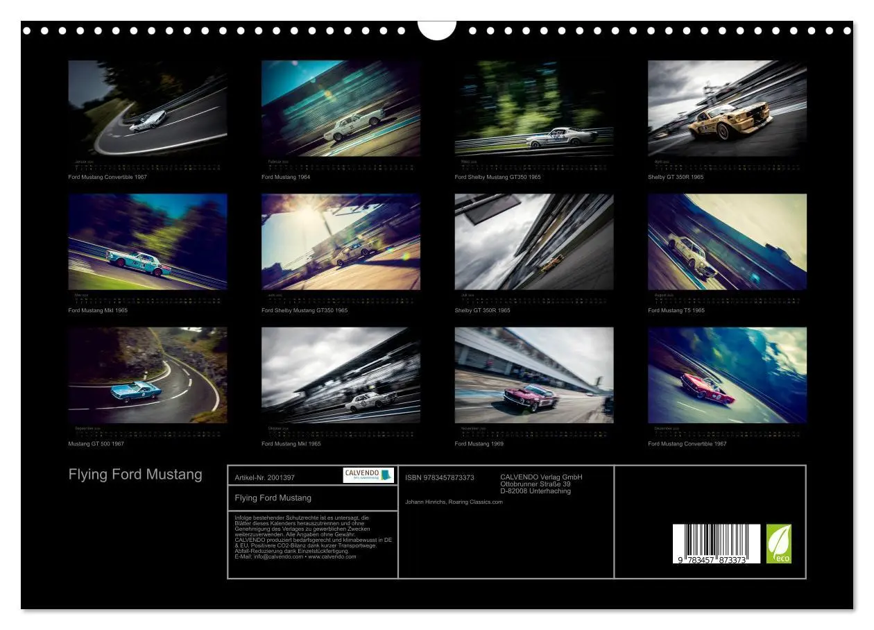 Bild: 9783457873373 | Flying Ford Mustang (Wandkalender 2026 DIN A3 quer), CALVENDO...