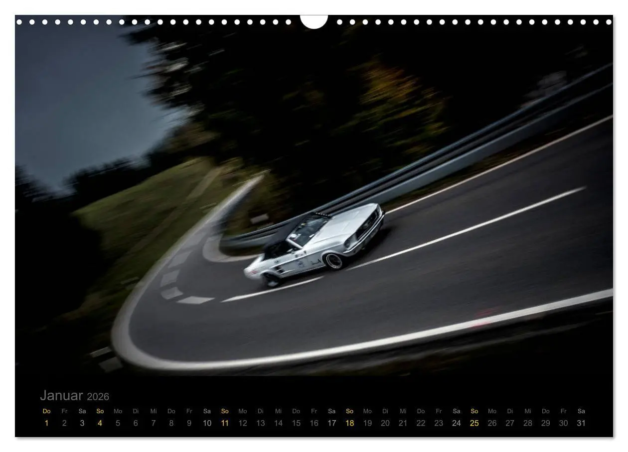 Bild: 9783457873373 | Flying Ford Mustang (Wandkalender 2026 DIN A3 quer), CALVENDO...
