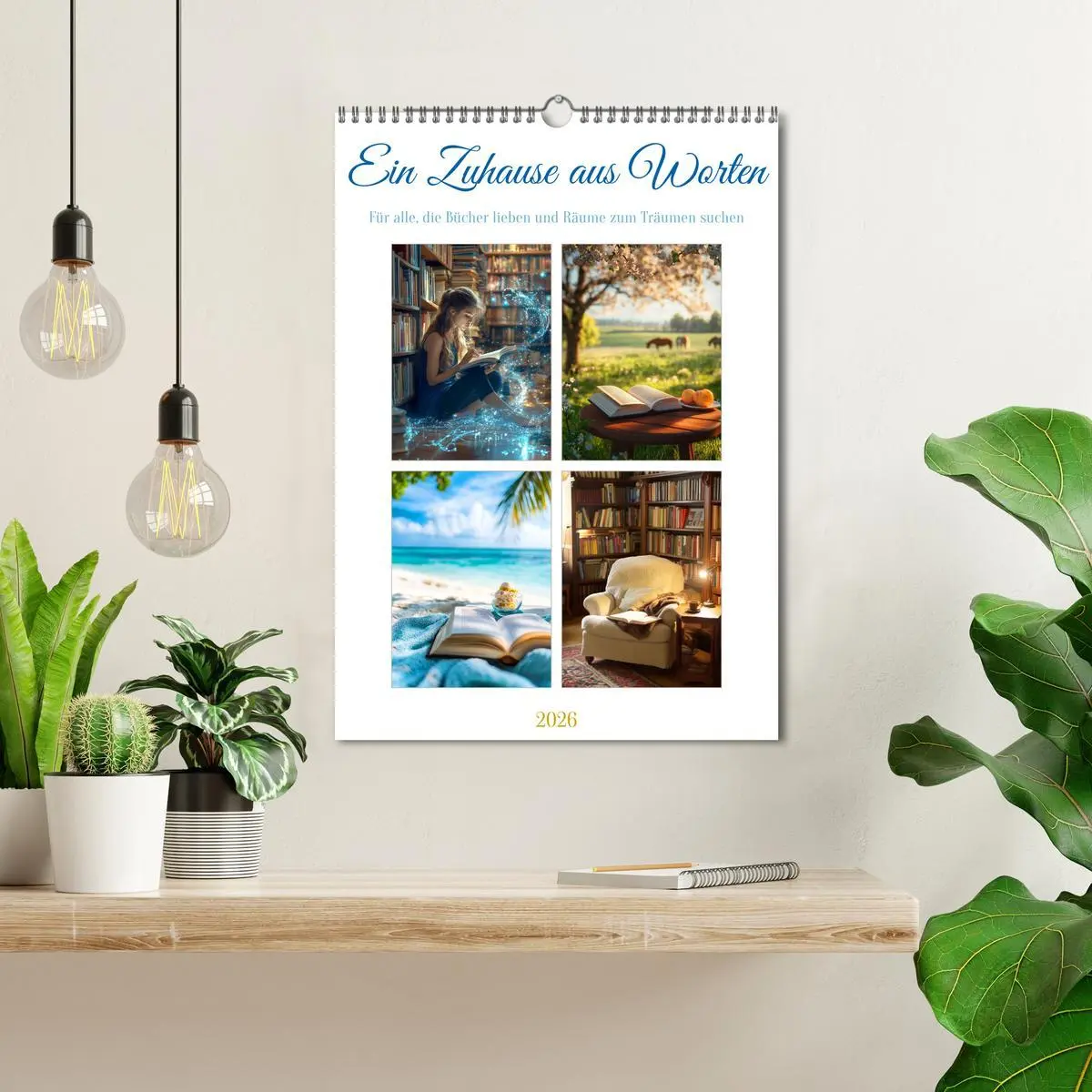 Bild: 9783457943373 | Ein Zuhause aus Worten (Wandkalender 2026 DIN A3 hoch), CALVENDO...