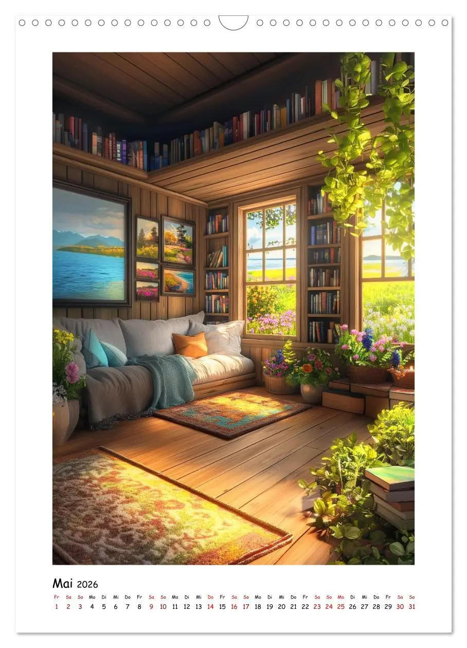 Bild: 9783457943373 | Ein Zuhause aus Worten (Wandkalender 2026 DIN A3 hoch), CALVENDO...