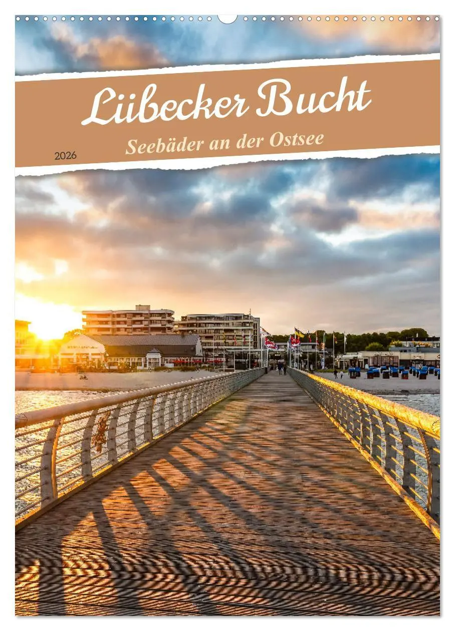 Cover: 9783516343373 | Lübecker Bucht Seebäder an der Ostsee (Wandkalender 2026 DIN A2...