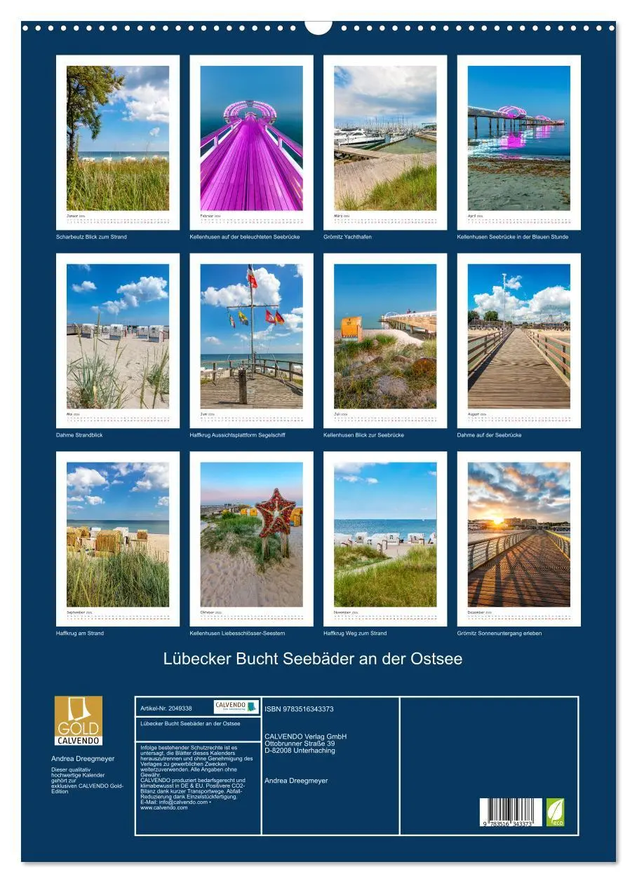 Bild: 9783516343373 | Lübecker Bucht Seebäder an der Ostsee (Wandkalender 2026 DIN A2...