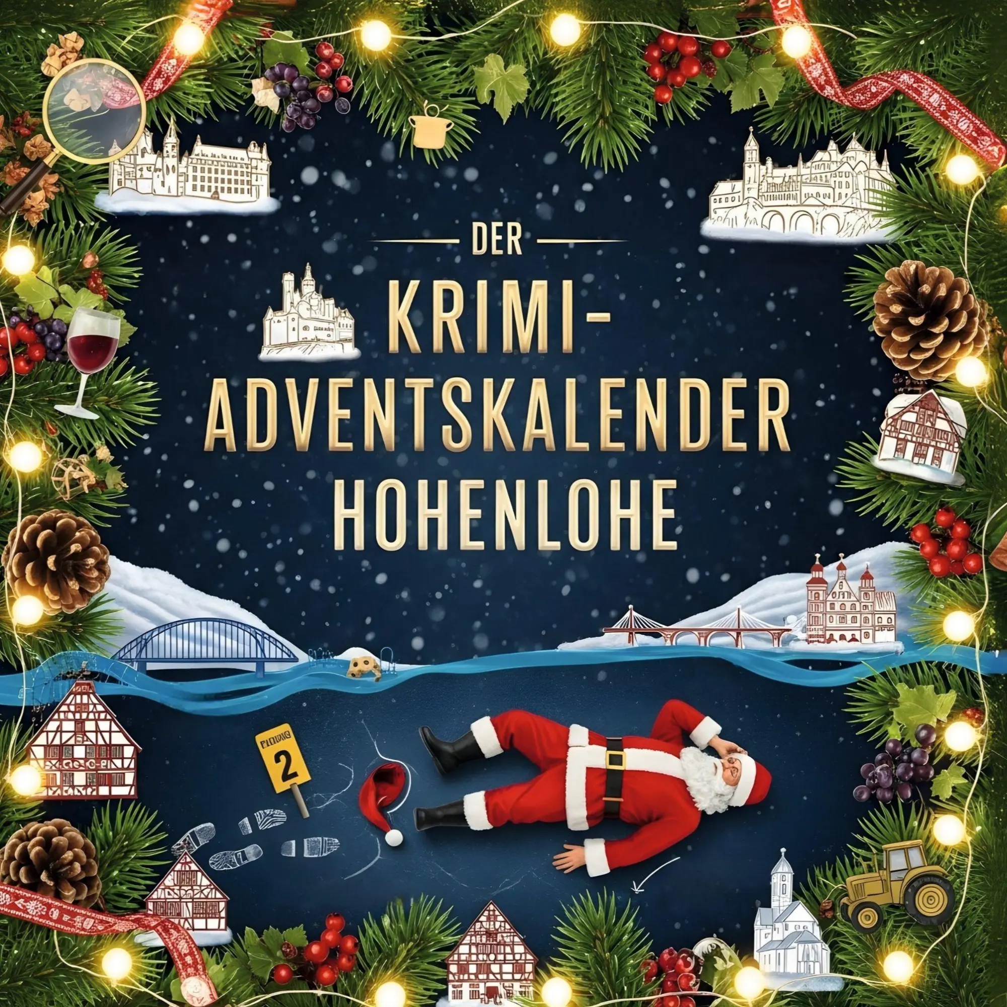 Cover: 9783695303373 | Der Krimi-Adventskalender Hohenlohe | Mordsverdächtig in 24 Akten