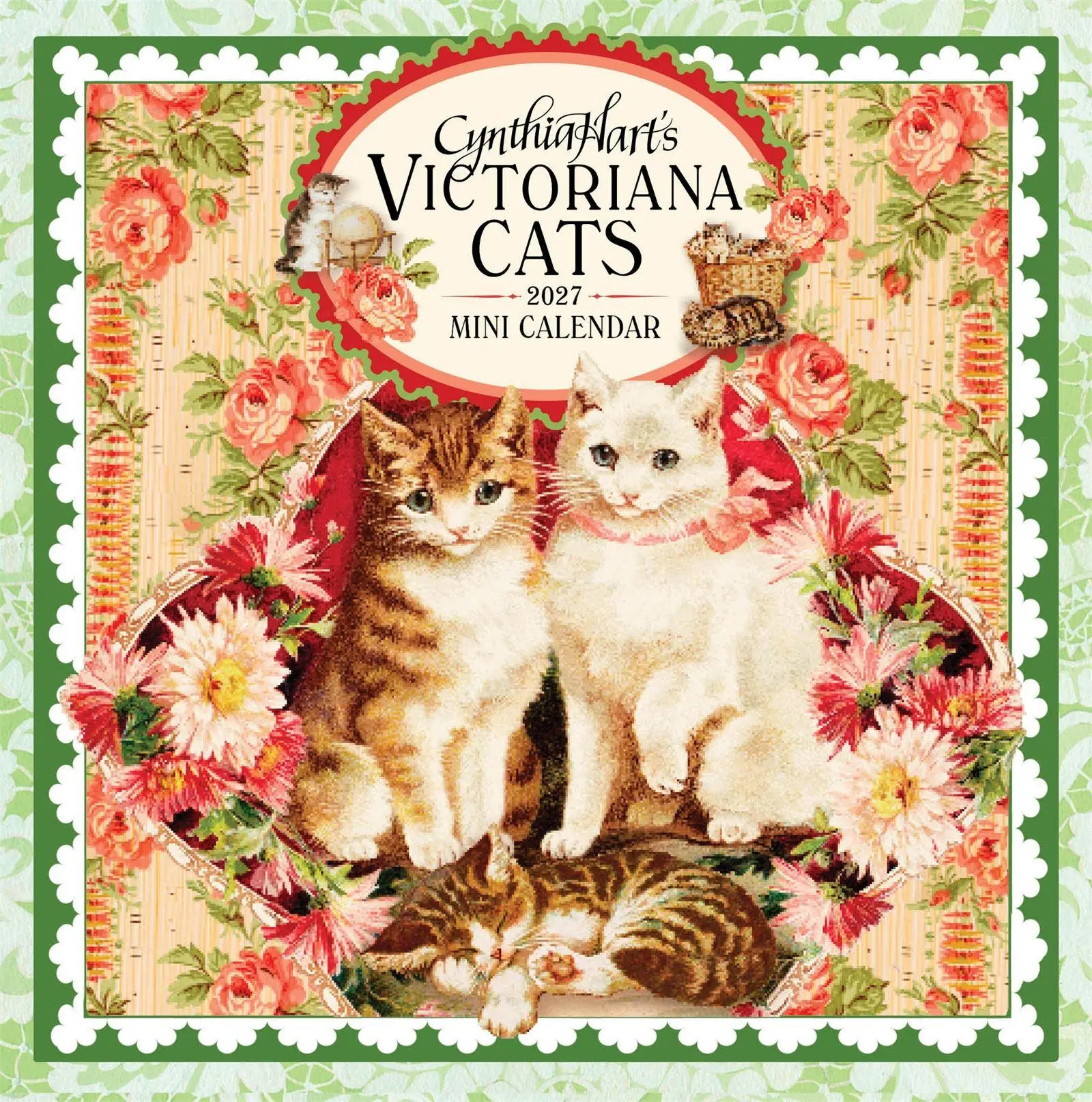 Cover: 9781523533473 | Cynthia Hart's Victoriana Cats Mini Wall Calendar 2027 | Hart (u. a.)