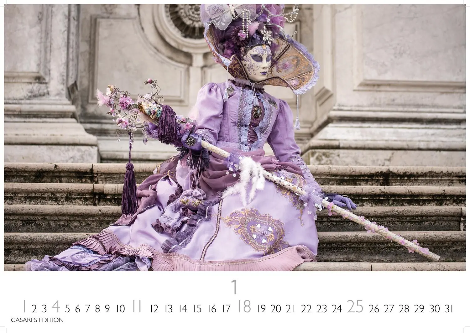Bild: 9781835243473 | Venedig Karneval Kalender 2026 24x35 cm -Wandkalender mit...