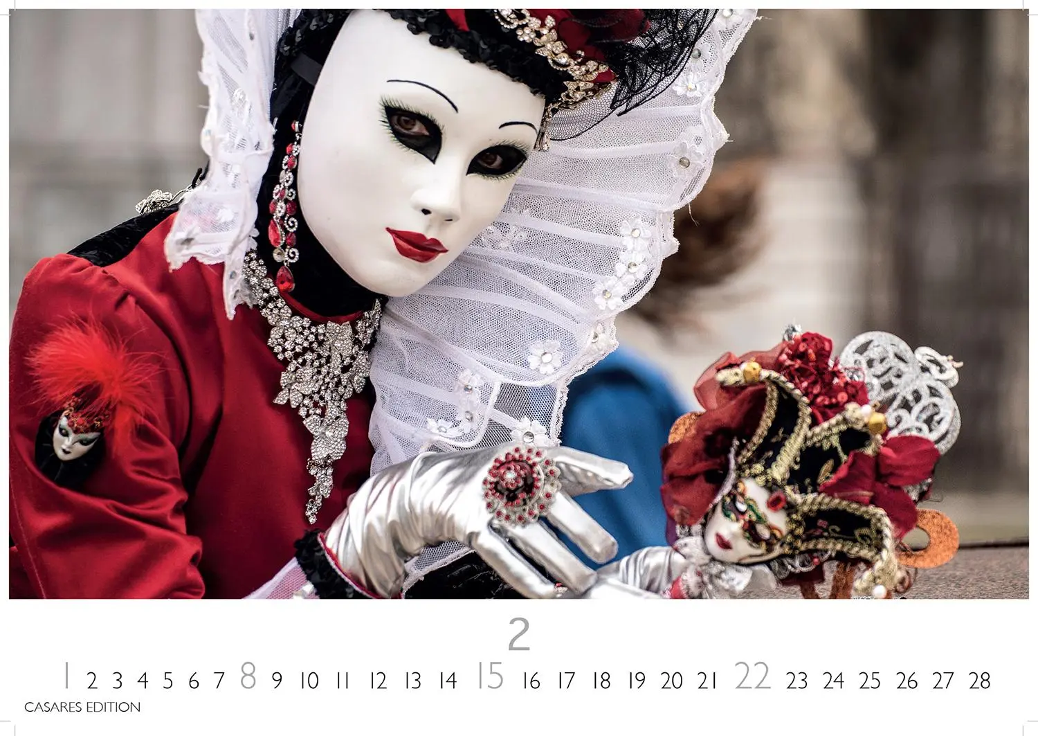 Bild: 9781835243473 | Venedig Karneval Kalender 2026 24x35 cm -Wandkalender mit...