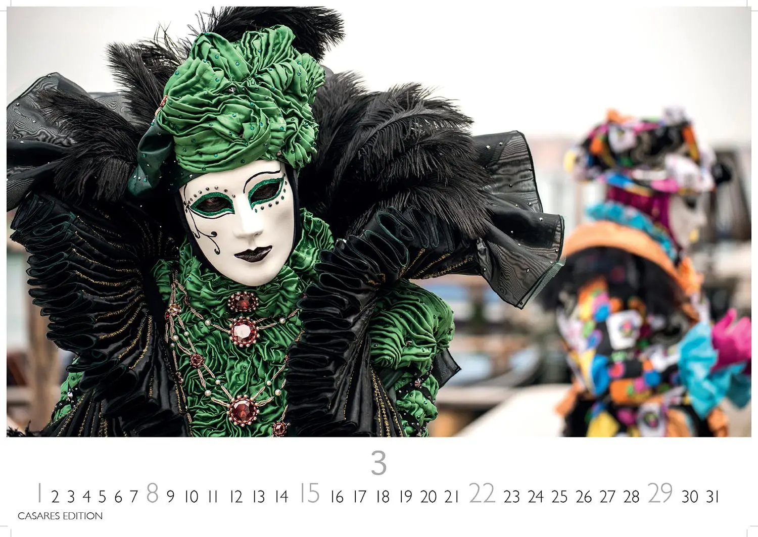 Bild: 9781835243473 | Venedig Karneval Kalender 2026 24x35 cm -Wandkalender mit...