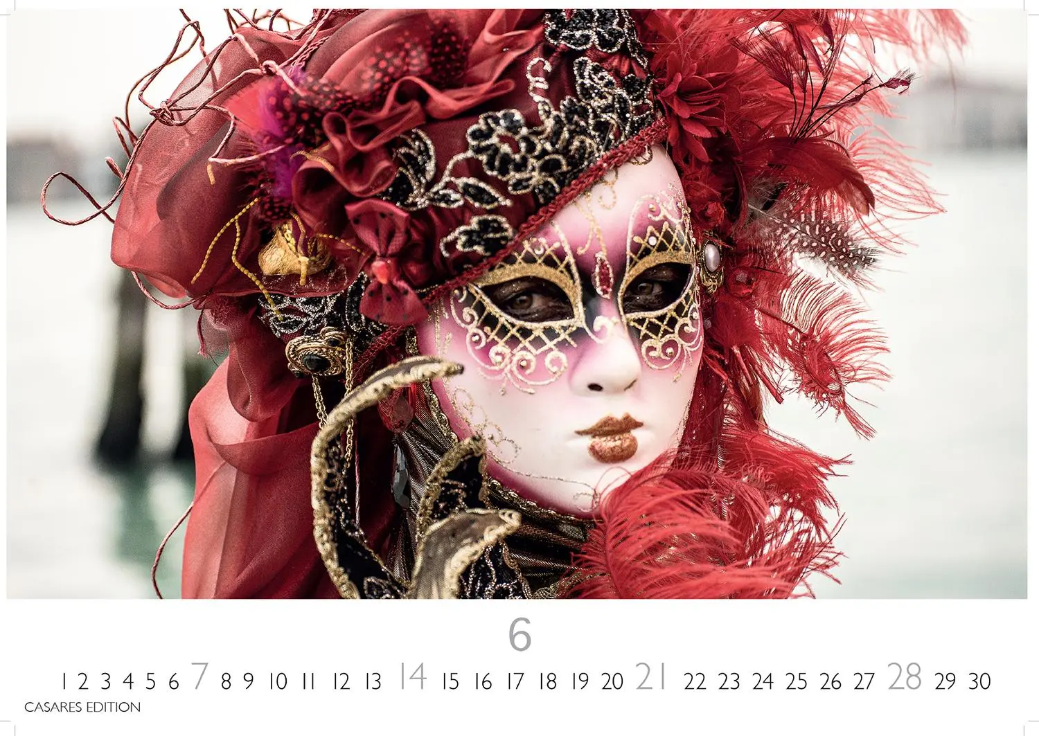 Bild: 9781835243473 | Venedig Karneval Kalender 2026 24x35 cm -Wandkalender mit...