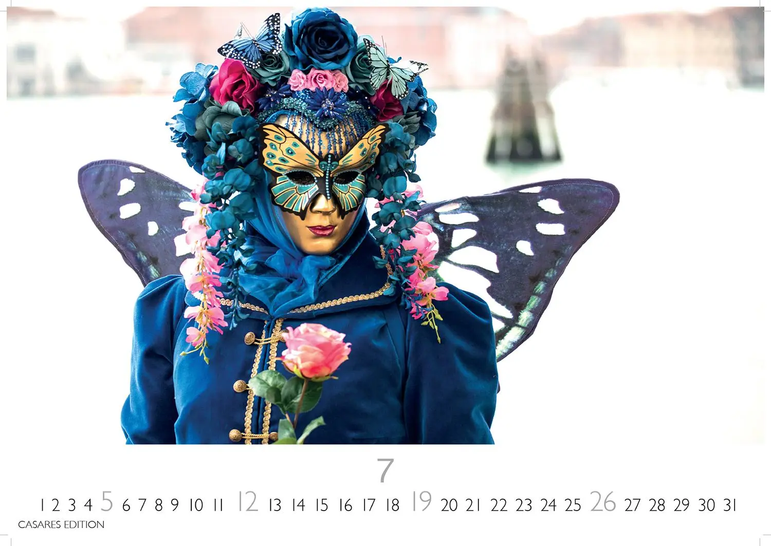 Bild: 9781835243473 | Venedig Karneval Kalender 2026 24x35 cm -Wandkalender mit...