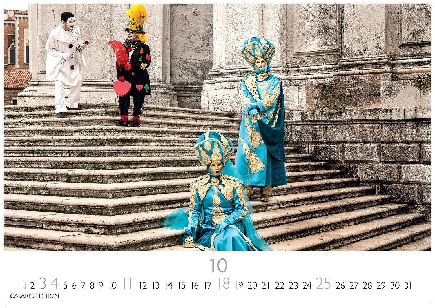 Bild: 9781835243473 | Venedig Karneval Kalender 2026 24x35 cm -Wandkalender mit...