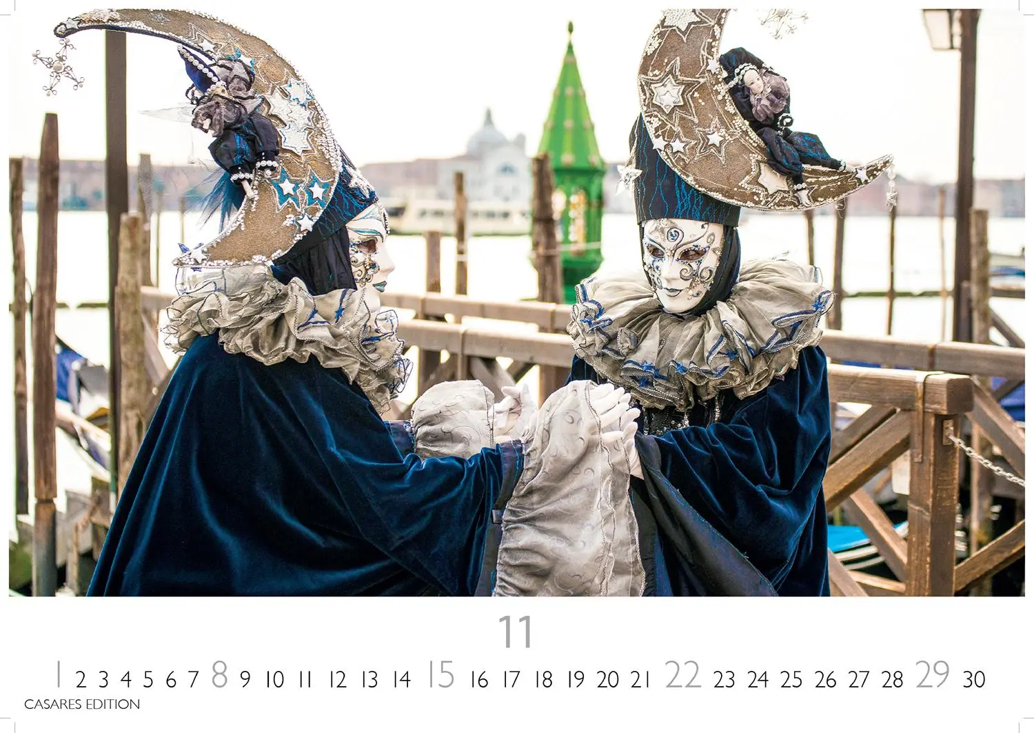 Bild: 9781835243473 | Venedig Karneval Kalender 2026 24x35 cm -Wandkalender mit...