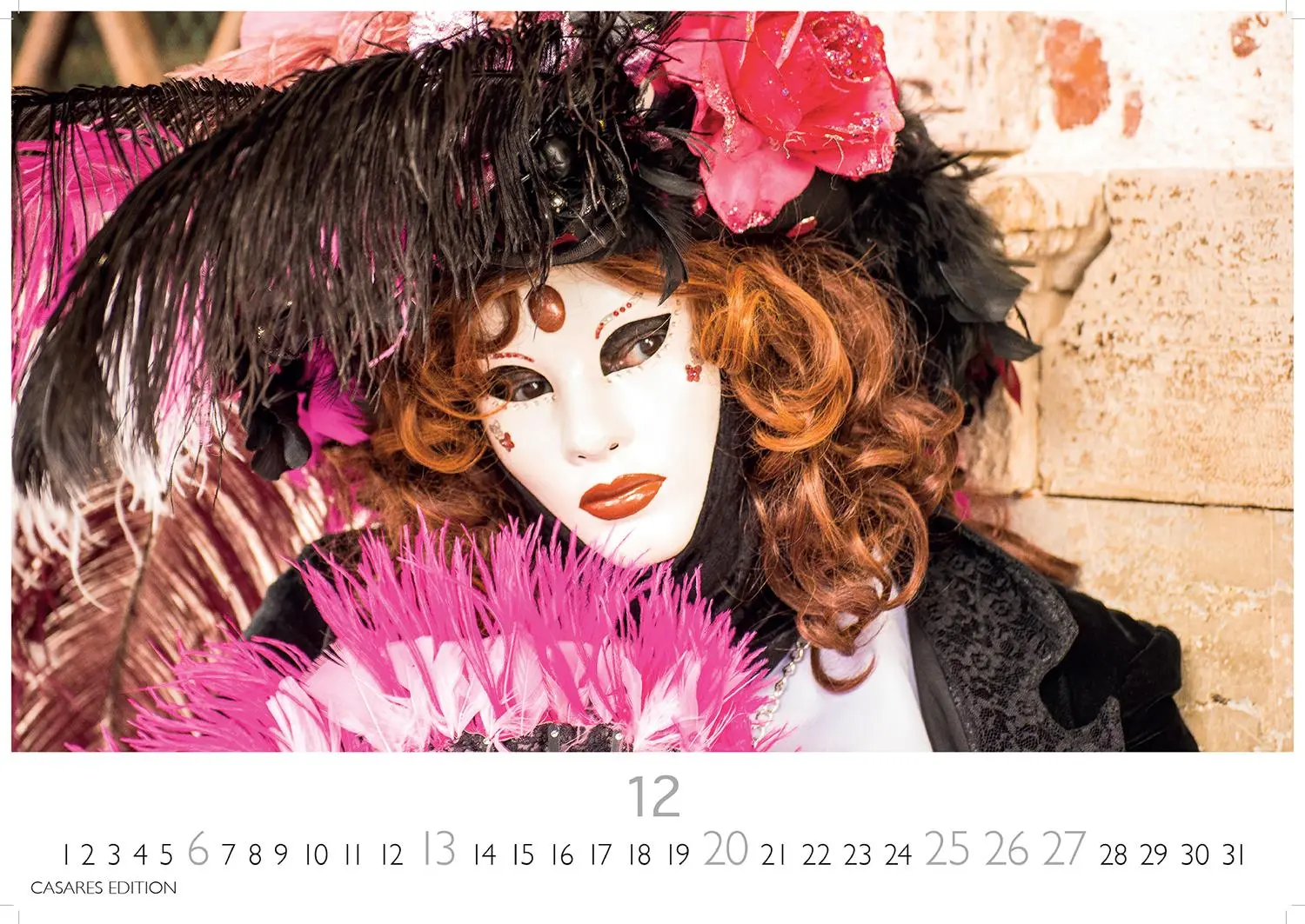 Bild: 9781835243473 | Venedig Karneval Kalender 2026 24x35 cm -Wandkalender mit...