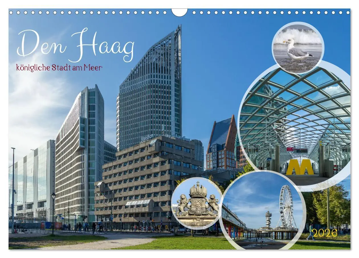 Cover: 9783457483473 | Den Haag - königliche Stadt am Meer (Wandkalender 2026 DIN A3...