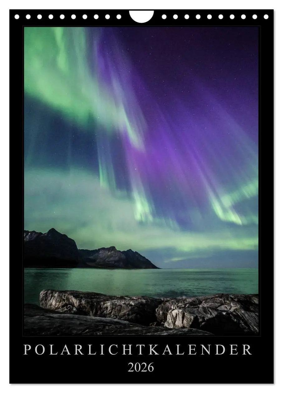 Cover: 9783516403473 | Polarlichtkalender (Wandkalender 2026 DIN A4 hoch), CALVENDO...