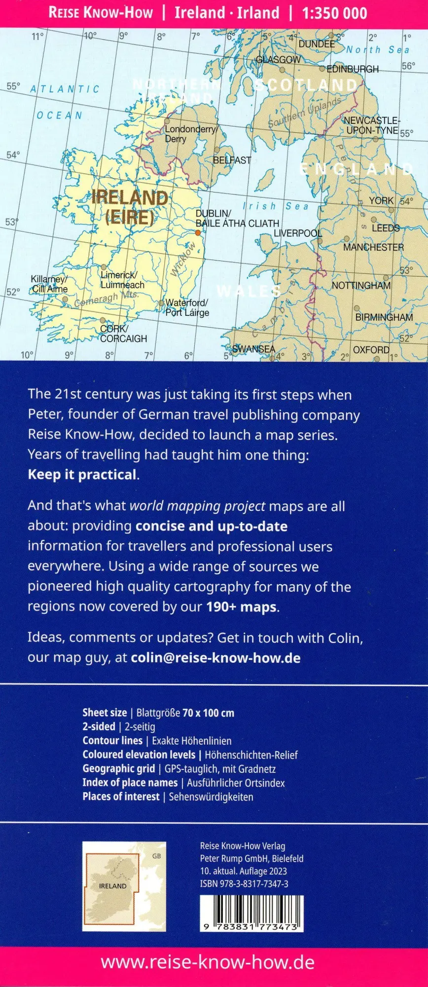 Bild: 9783831773473 | Reise Know-How Landkarte Irland / Ireland (1:350.000) | Rump | 2 S.