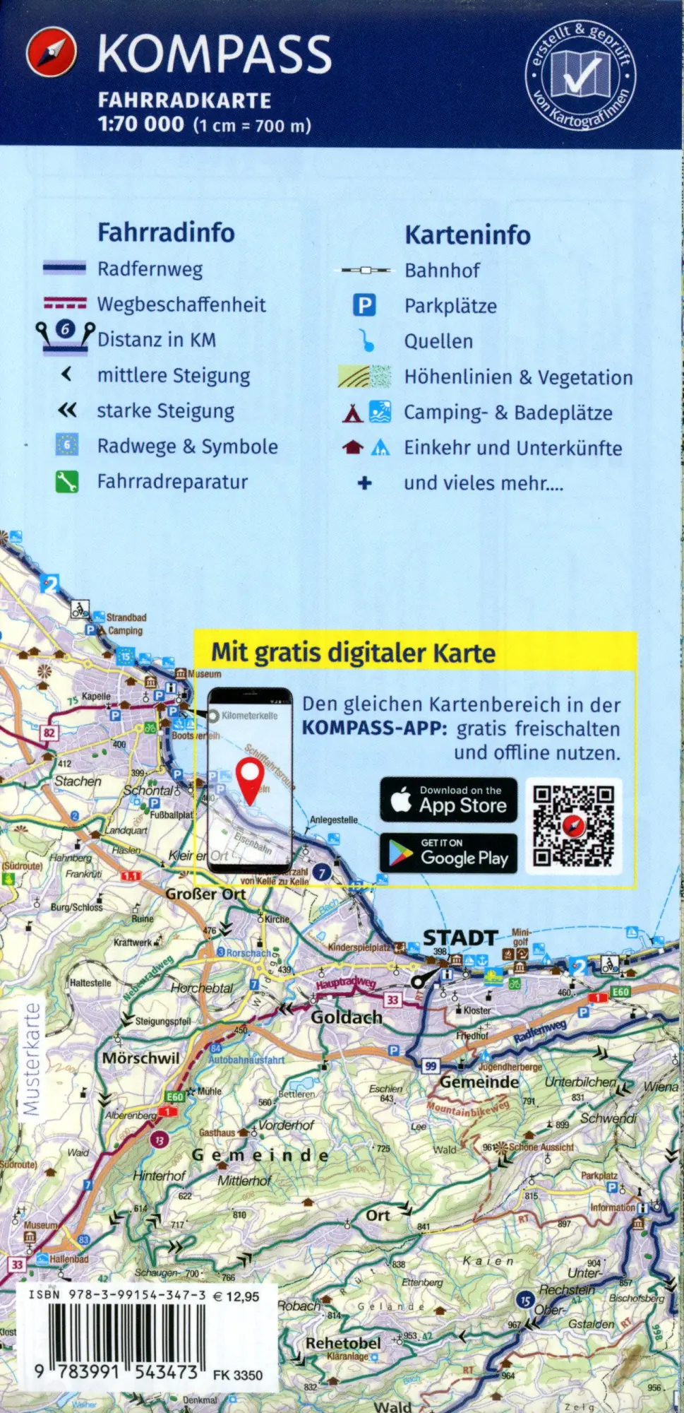Bild: 9783991543473 | KOMPASS Fahrradkarte 3350 Füssen, Garmisch-Partenkirchen, Ammergau,...