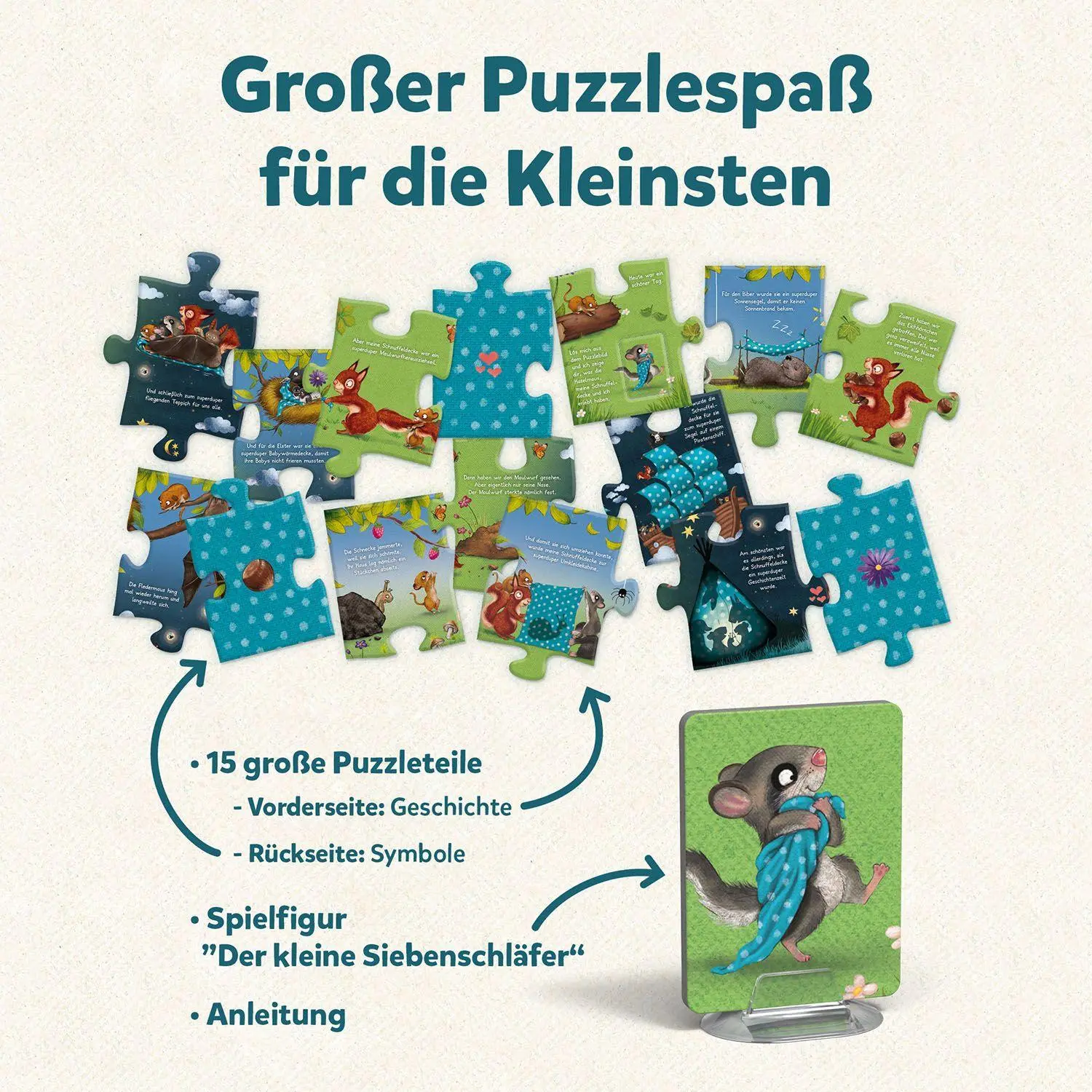Bild: 4002051683573 | Mein erstes Story-Puzzle: Der kleine Siebenschläfer | Spiel | Spiel