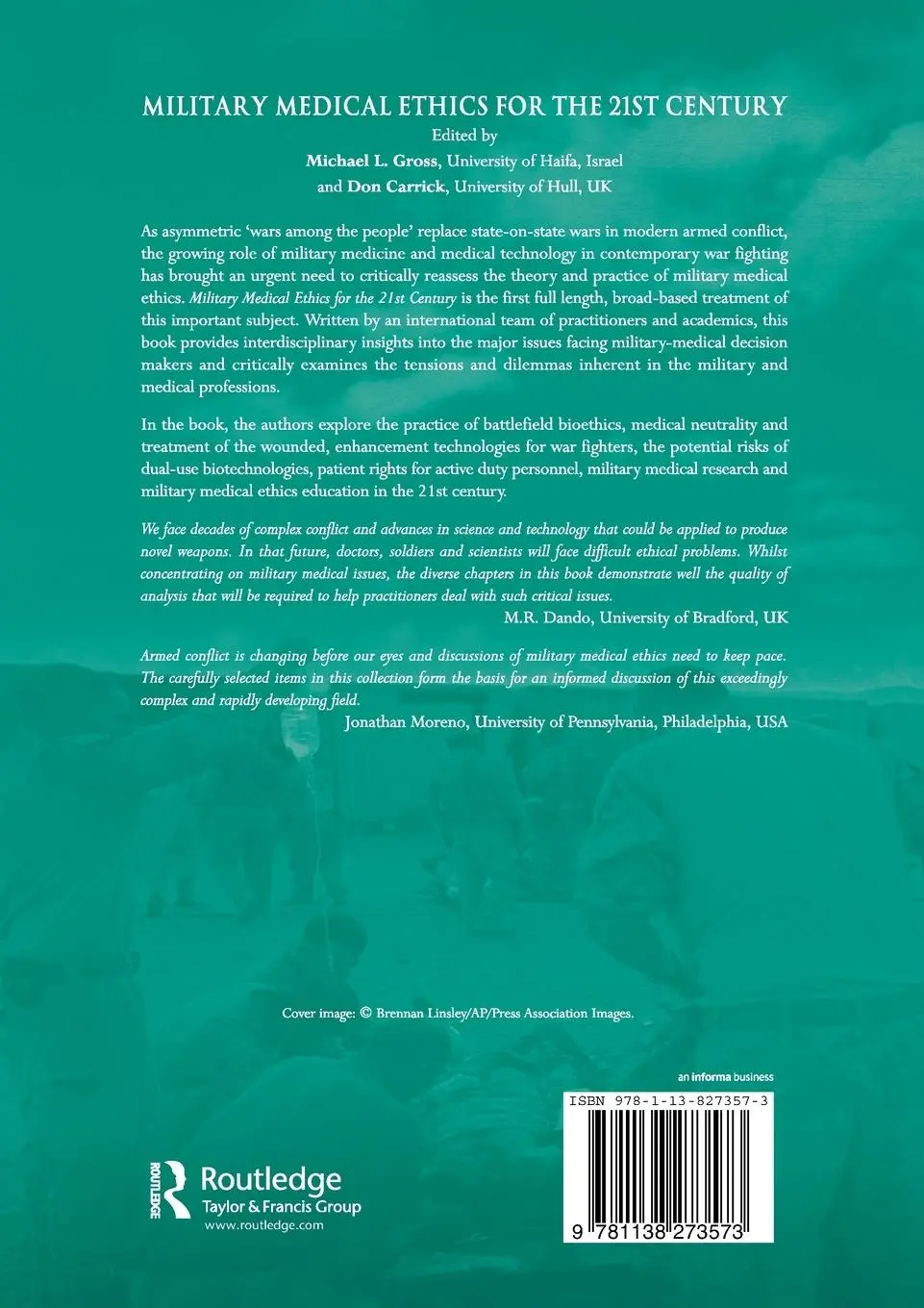 Rückseite: 9781138273573 | Military Medical Ethics for the 21st Century | Gross (u. a.) | Buch