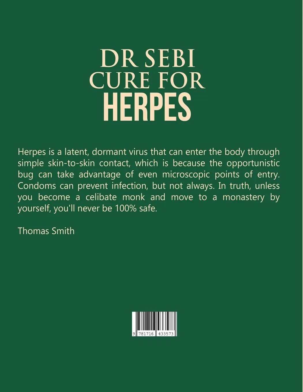 Rückseite: 9781716433573 | Dr Sebi Cure for Herpes | Thomas Smith | Taschenbuch | Englisch | 2021