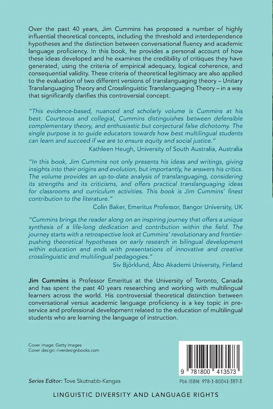 Rückseite: 9781800413573 | Rethinking the Education of Multilingual Learners | Jim Cummins | Buch