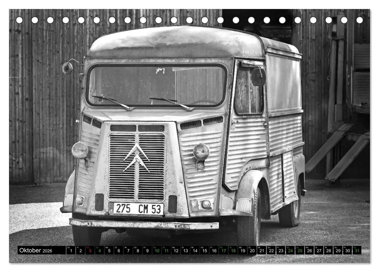 Bild: 9783457783573 | Citroën HY eine Legende in Schwarzweiß (Tischkalender 2026 DIN A5...