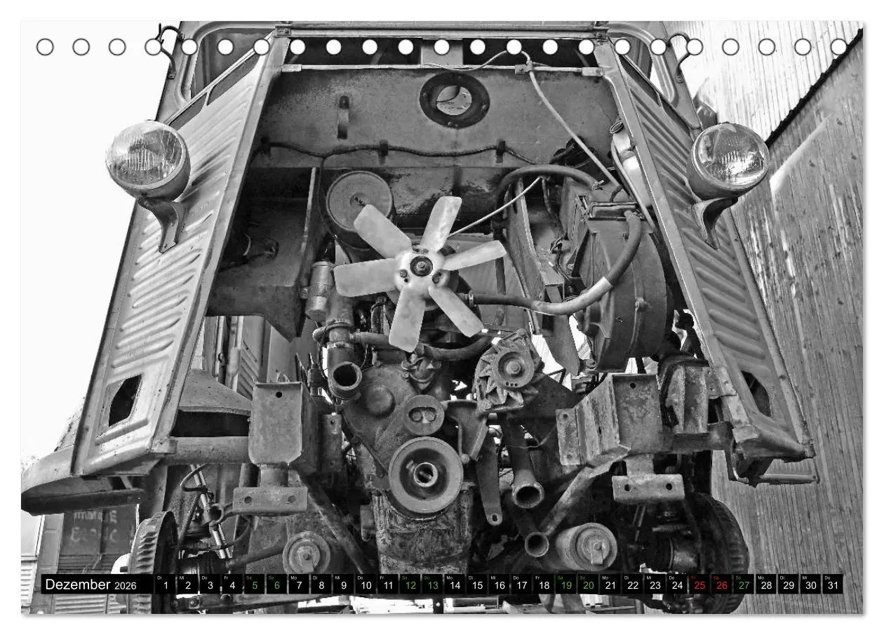 Bild: 9783457783573 | Citroën HY eine Legende in Schwarzweiß (Tischkalender 2026 DIN A5...