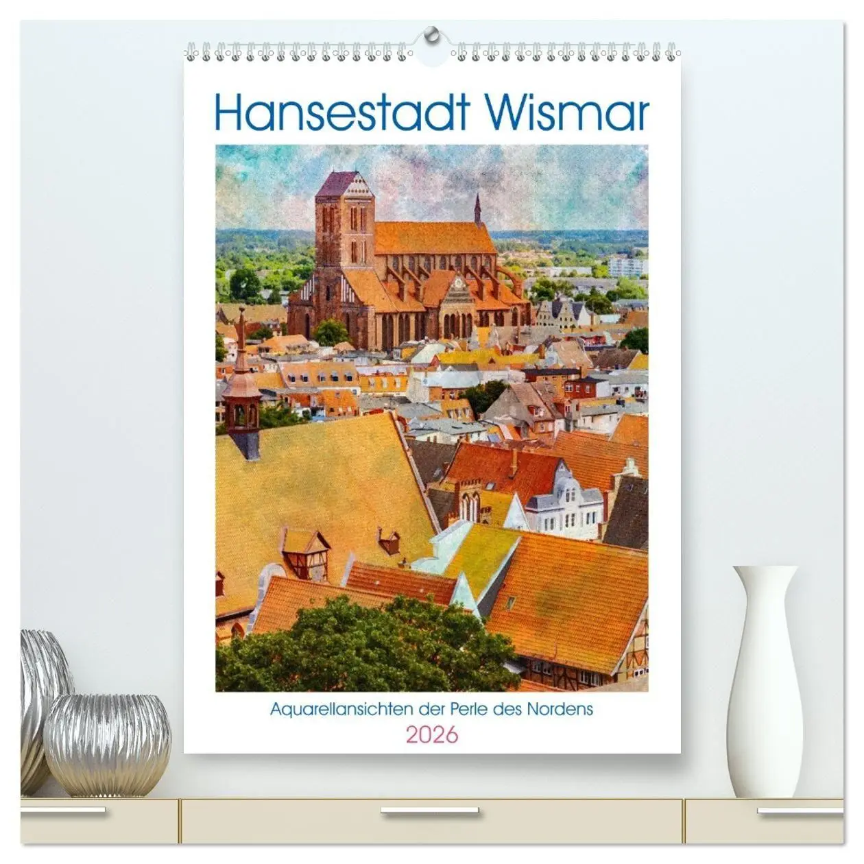 Cover: 9783516703573 | Hansestadt Wismar - Aquarellansichten der Perle des Nordens...