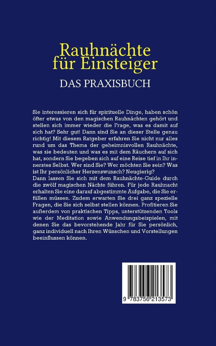 Rückseite: 9783756213573 | Rauhnächte für Einsteiger - Das Praxisbuch: Wie Sie die Reise zu...