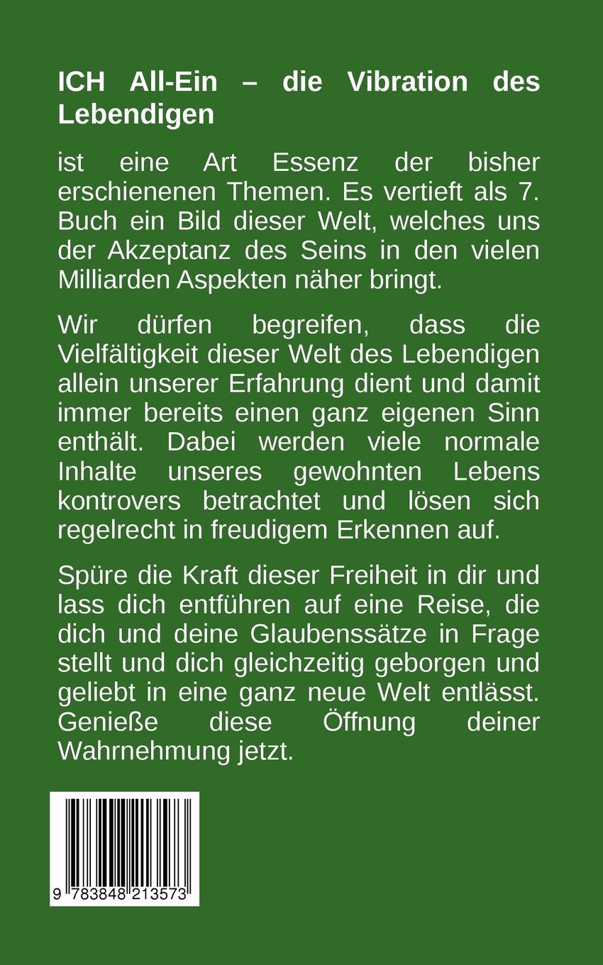 Rückseite: 9783848213573 | Ich All-Ein | Die Vibration des Lebendigen | Frank Reinoss | Buch