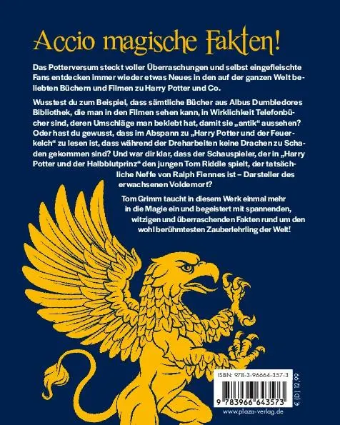 Rückseite: 9783966643573 | Insiderwissen für Harry Potter Fans | Tom Grimm | Taschenbuch | 128 S.