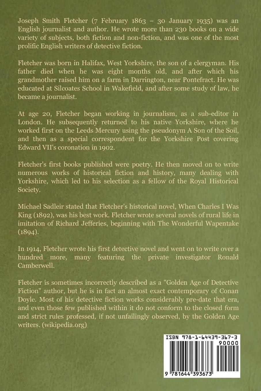 Rückseite: 9781644393673 | In the Mayor's Parlour | J. S. Fletcher | Taschenbuch | Englisch