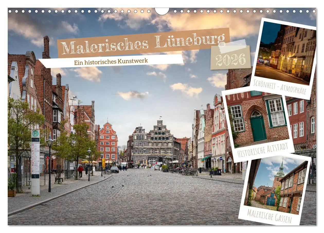 Cover: 9783457463673 | Malerisches Lüneburg (Wandkalender 2026 DIN A3 quer), CALVENDO...