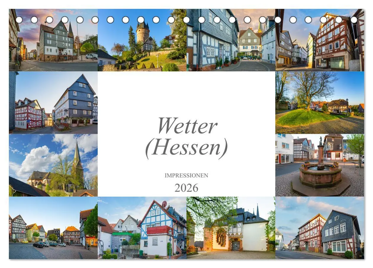Cover: 9783457603673 | Wetter (Hessen) Impressionen (Tischkalender 2026 DIN A5 quer),...
