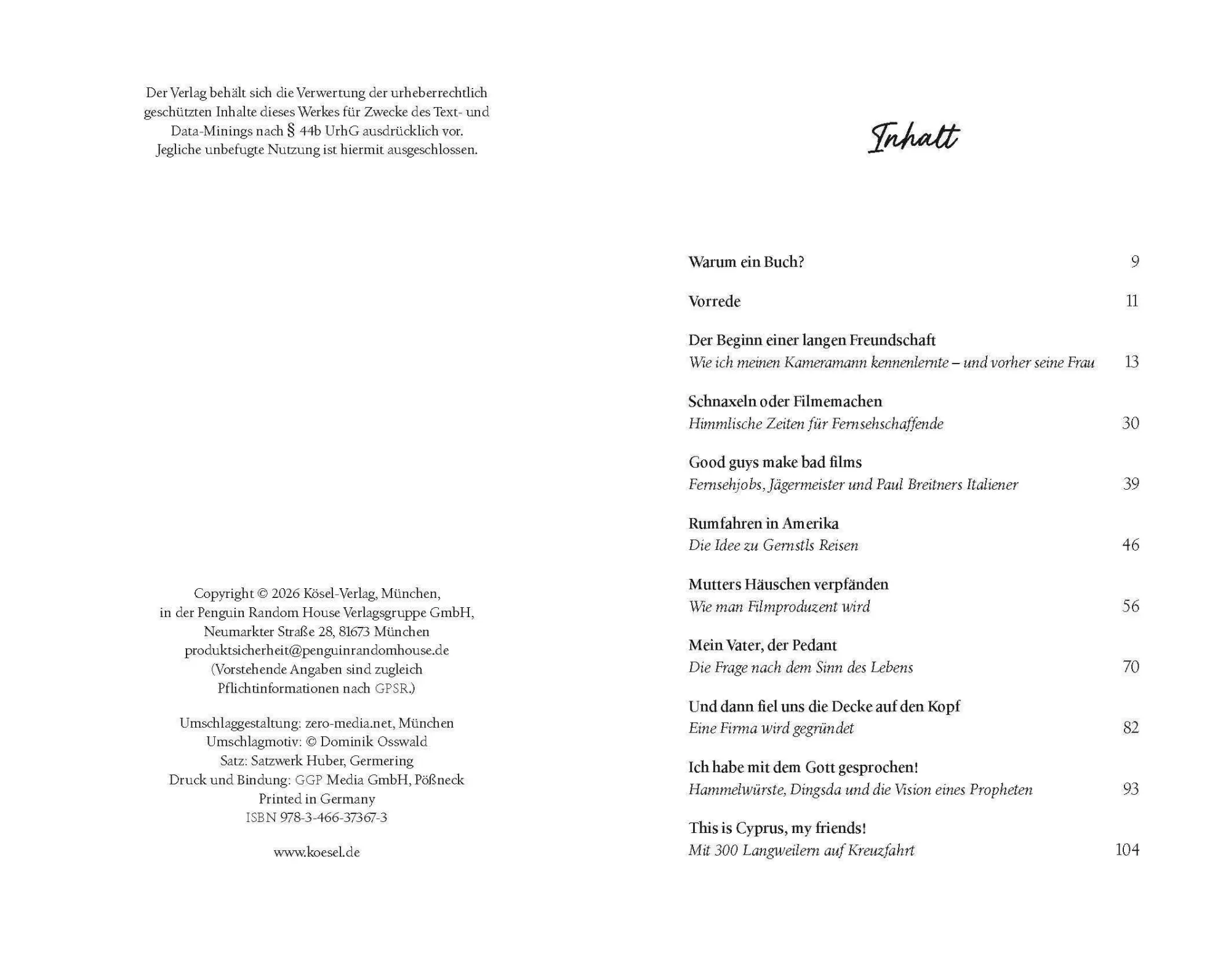 Bild: 9783466373673 | Glück gehabt! | Franz Xaver Gernstl | Buch | 272 S. | Deutsch | 2026