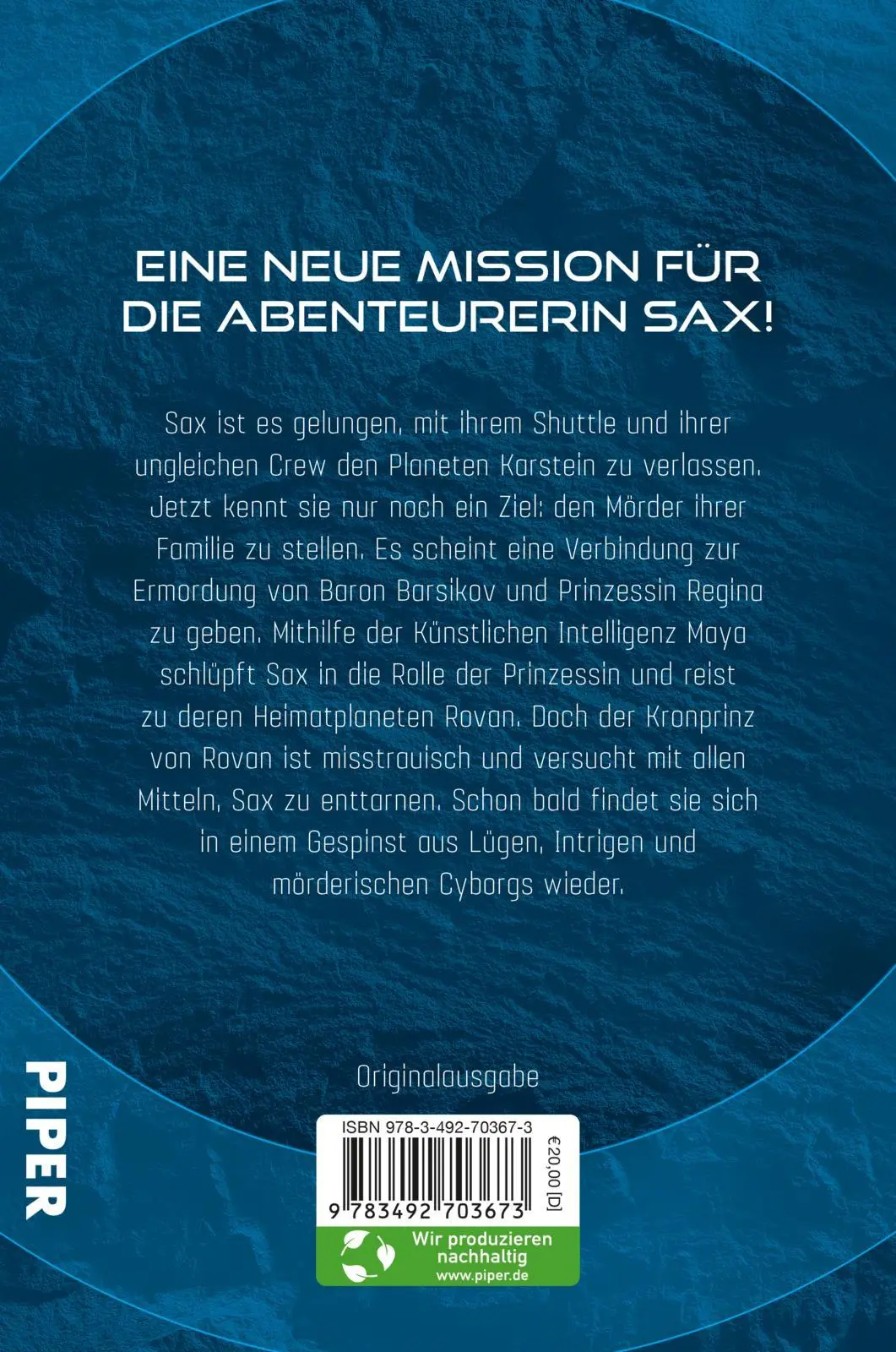 Rückseite: 9783492703673 | Die Rovan-Intrige | Richard Schwartz | Taschenbuch | Die Sax-Chroniken