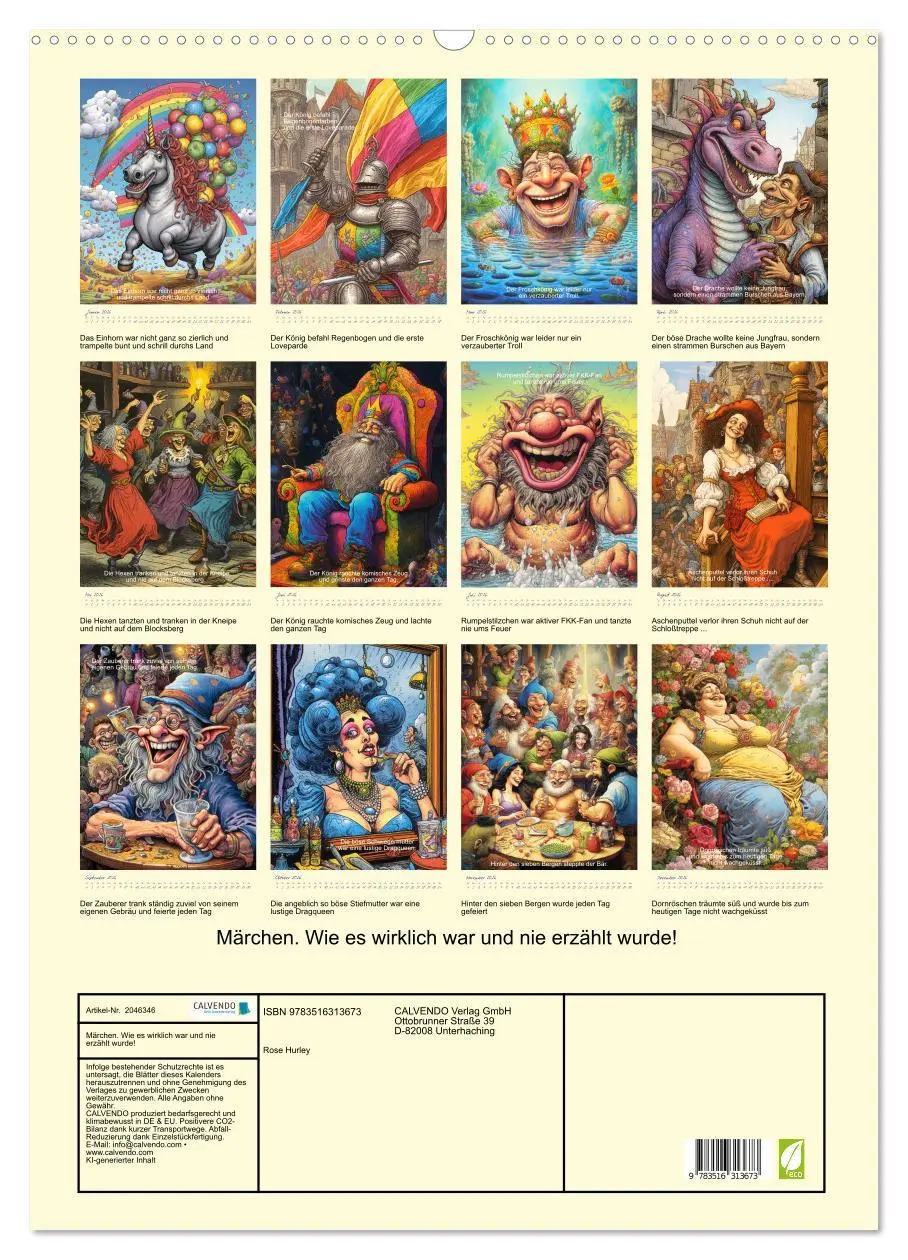 Bild: 9783516313673 | Märchen. Wie es wirklich war und nie erzählt wurde! (Wandkalender...