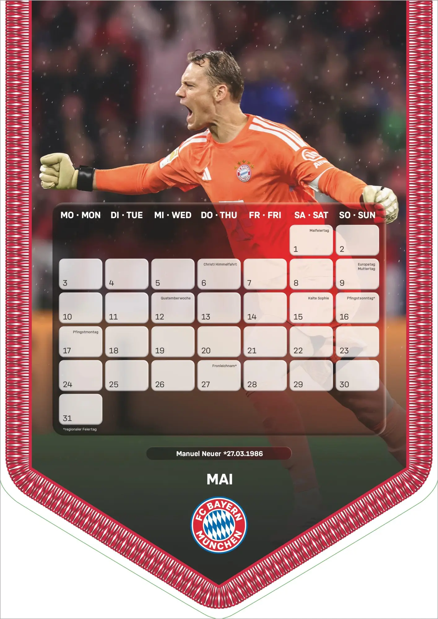 Bild: 4069095013773 | FC Bayern München 2027 | Neumann Verlage GmbH &amp; Co KG | Kalender