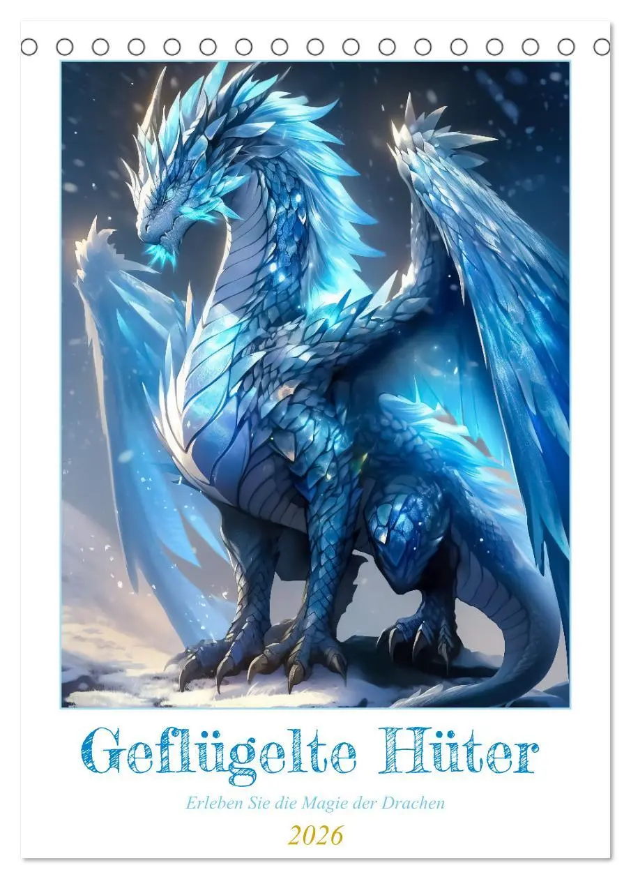 Cover: 9783516303773 | Geflügelte Hüter - Erleben Sie die Magie der Drachen (Tischkalender...