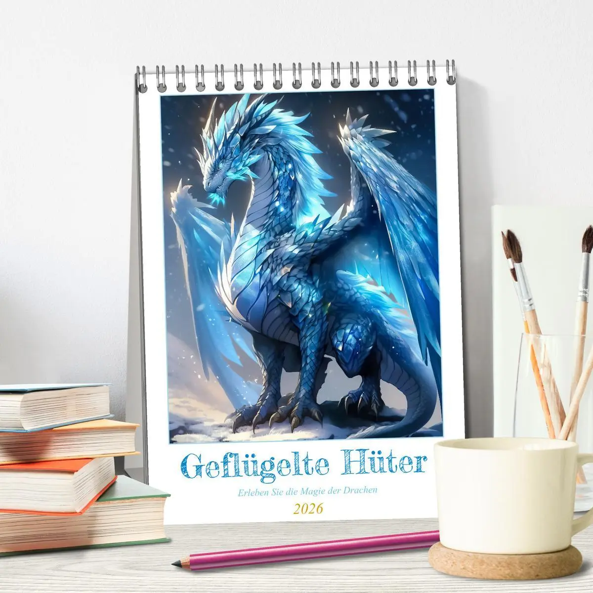 Bild: 9783516303773 | Geflügelte Hüter - Erleben Sie die Magie der Drachen (Tischkalender...