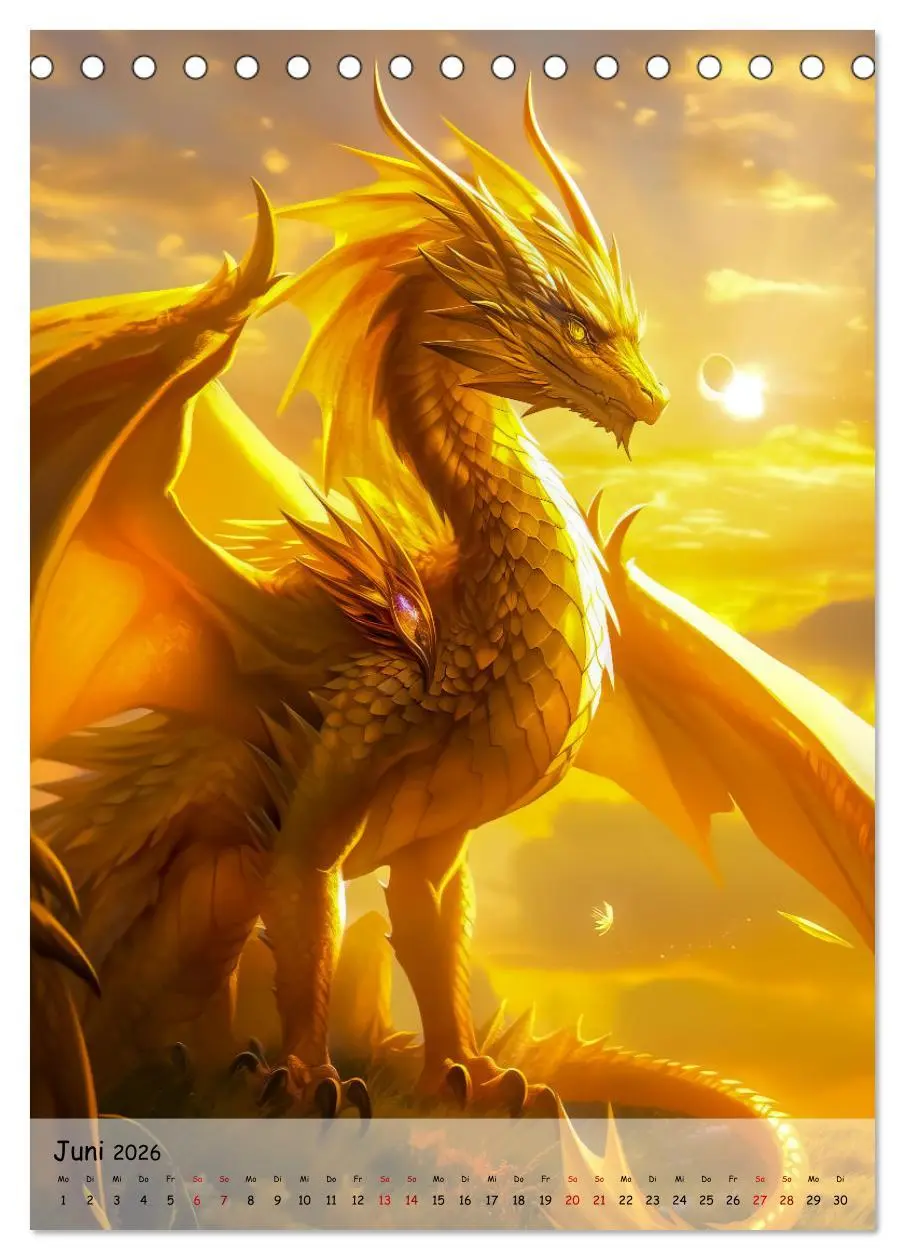 Bild: 9783516303773 | Geflügelte Hüter - Erleben Sie die Magie der Drachen (Tischkalender...