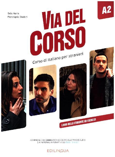 Cover: 9788898433773 | Via del Corso A2 | Libro dello studente ed esercizi + codice i-d-e-e