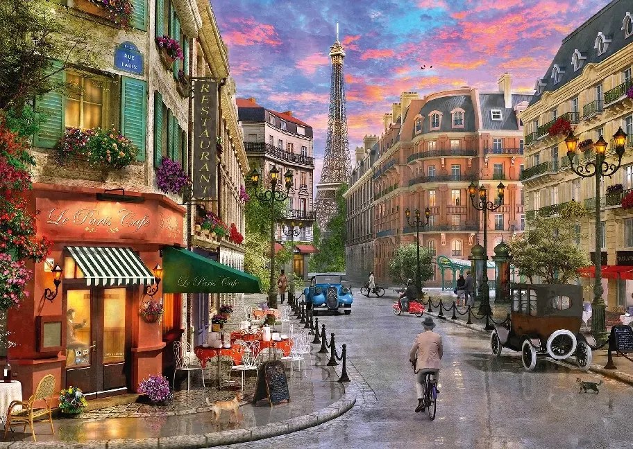 Bild: 4001504583873 | Straße zum Eiffelturm (Puzzle) | Spiel | In Spielebox | 58387 | 2019
