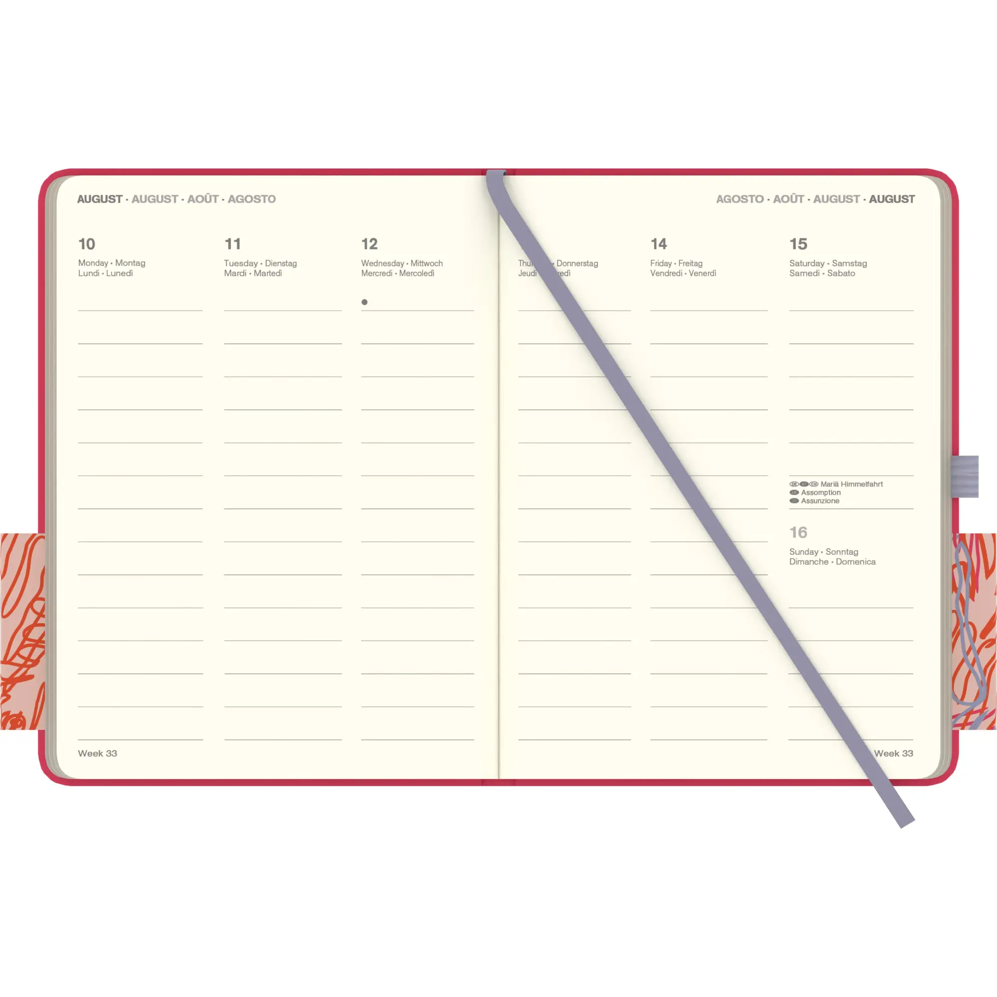 Bild: 4069095003873 | Sunset Coral 2026 - Diary - Buchkalender - Taschenkalender - 16x22